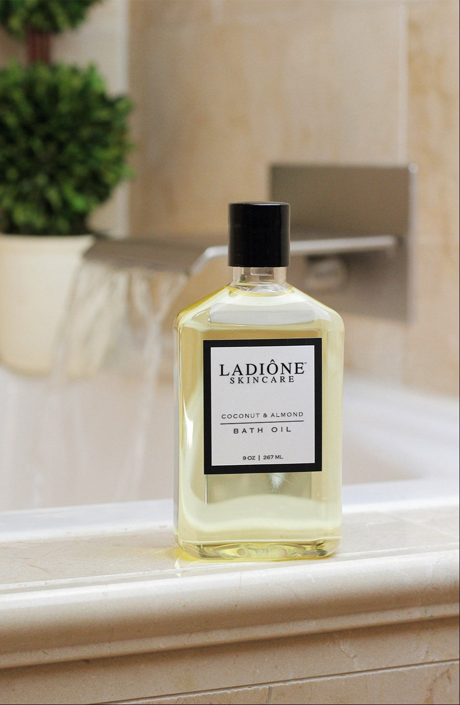 coconut and almond bath oil