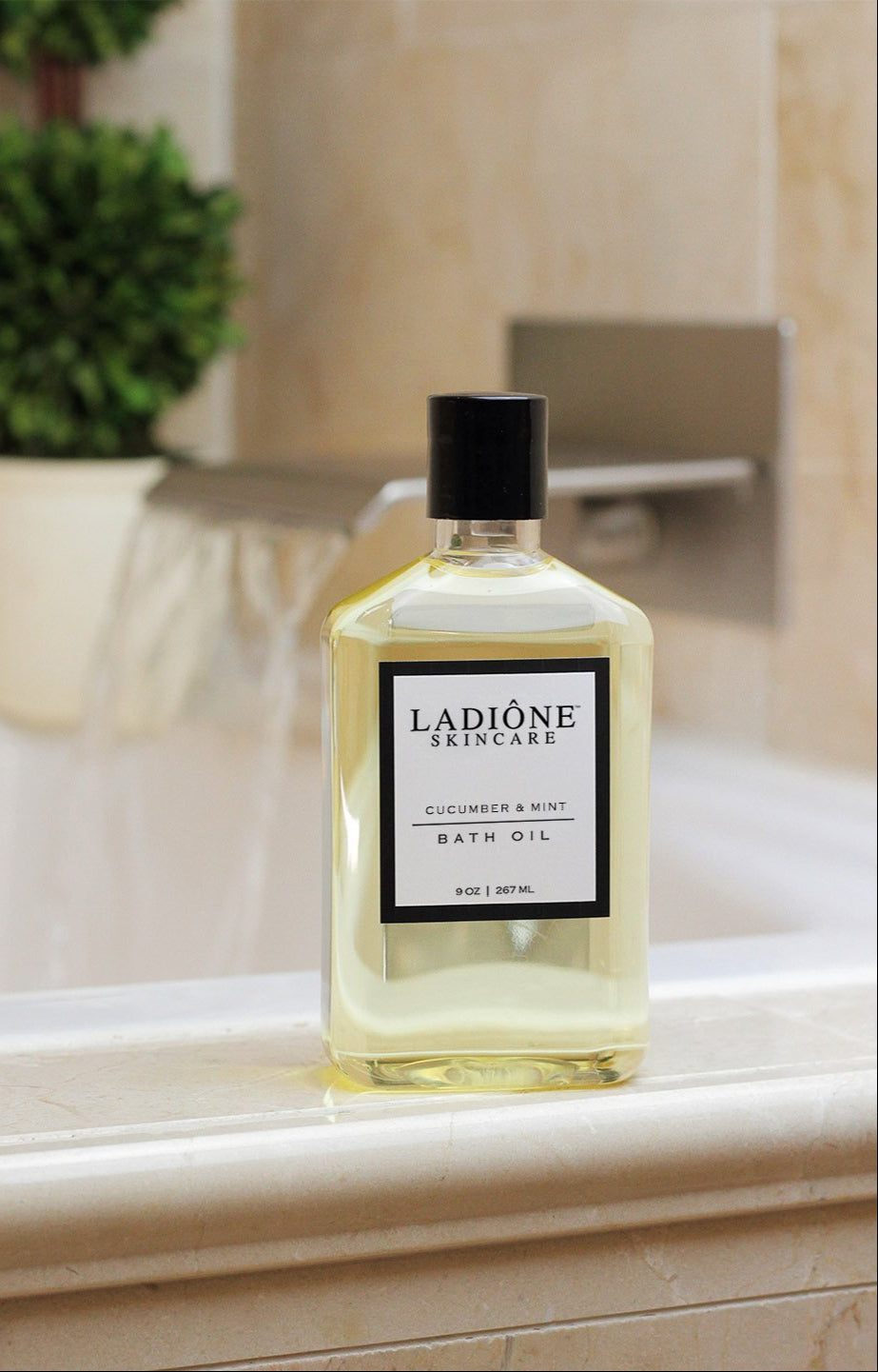 cucumber and mint bath oil
