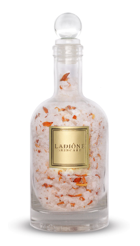Orange Blossom Bath Salt Natural Organic Oil Infused Ladione Skincare