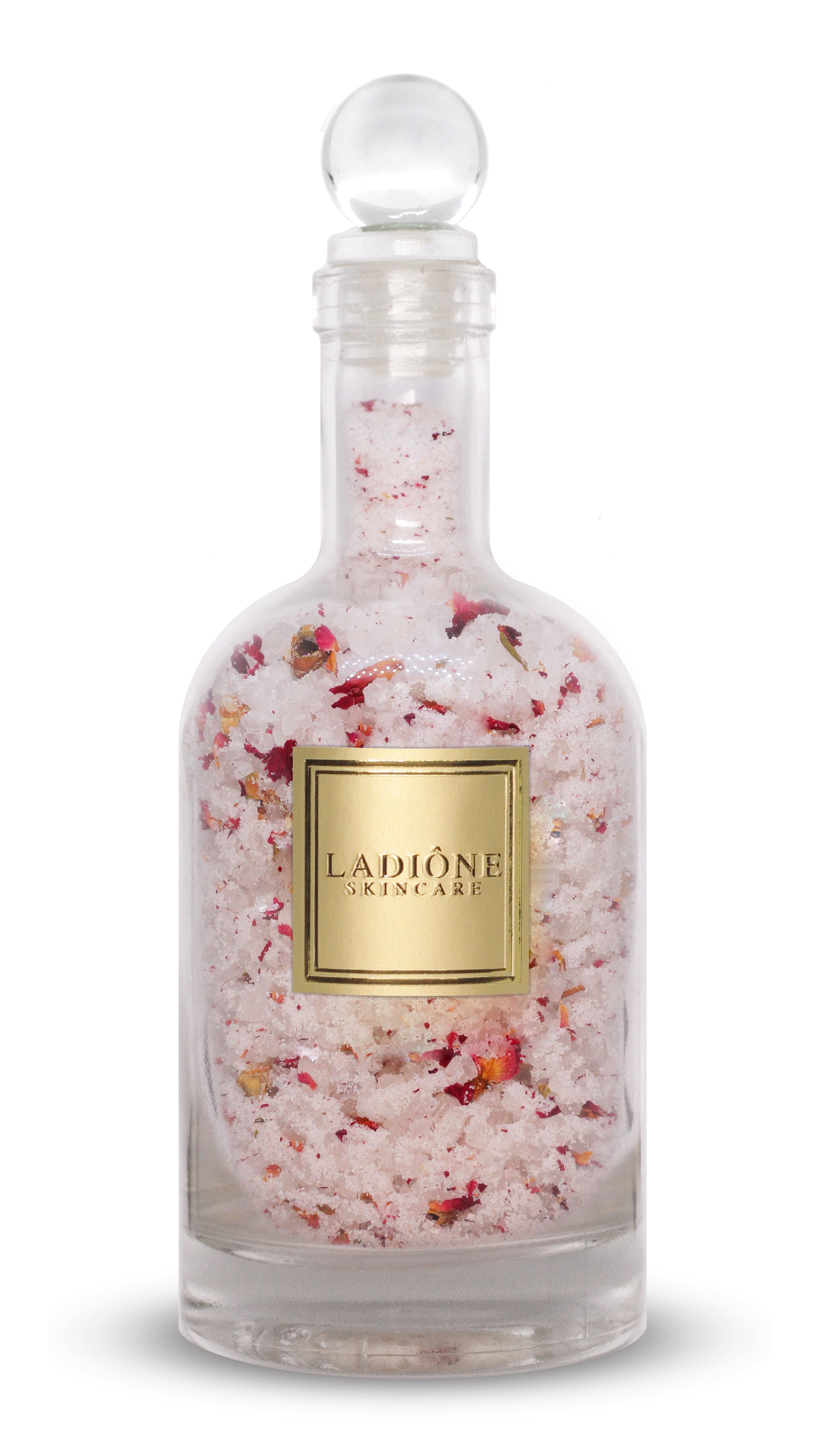 Wild Rose & Oud Bath Salt Natural Organic Oil Infused Ladione Skincare